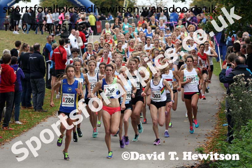 Senior womens 4 stage road relay, English National 6 and 4 Stage Road Relays, Sutton Park, Birmingham. Photo: David T. Hewitson/Sports for All Pics